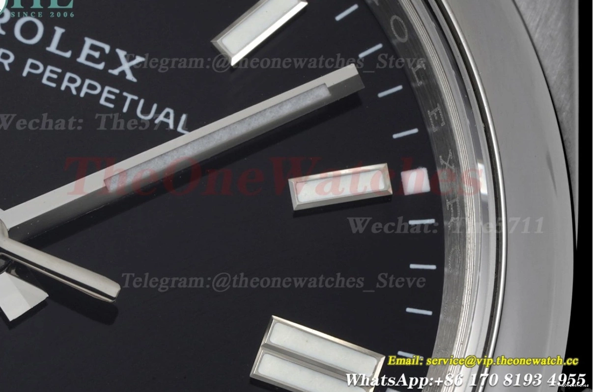 SS 36mm EWF Perpetual 126000 A3230 SS Black Oyster 0306